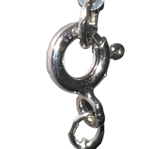 TIFFANY & CO Sterling Grande Bean Necklace 1158 - Picture 7 of 7